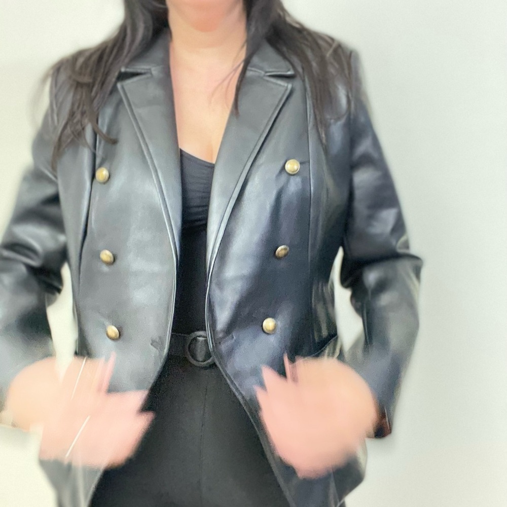 Amarillis Faux Leather Jacket
